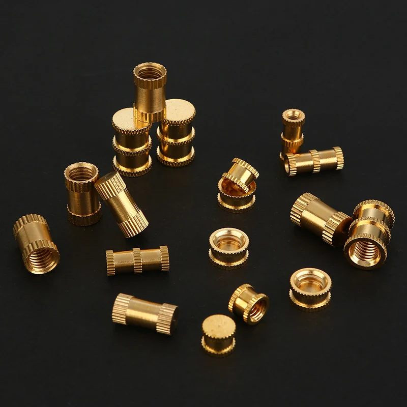 M3-16 Injection-Molding Blind Hole Embedded Copper Knurled Threaded Inserts B Type Pieces