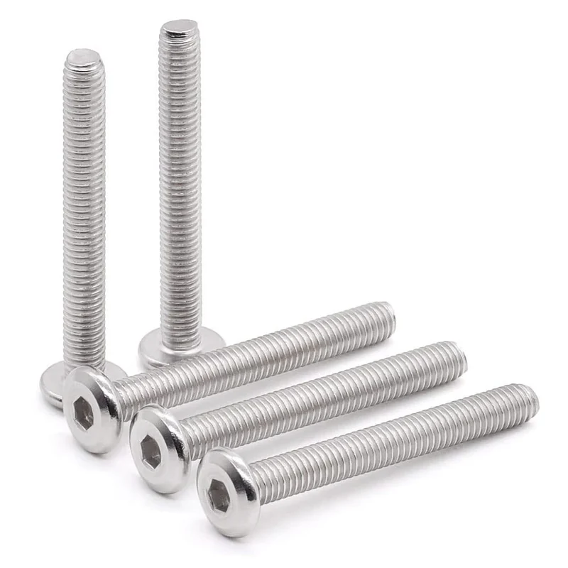 Carbon Steel 4.8Level Black Chamfered Hex Socket Screws Furniture Screws M5M6M8 Bed Box Iron Artists Shelving The shelf. Bolts