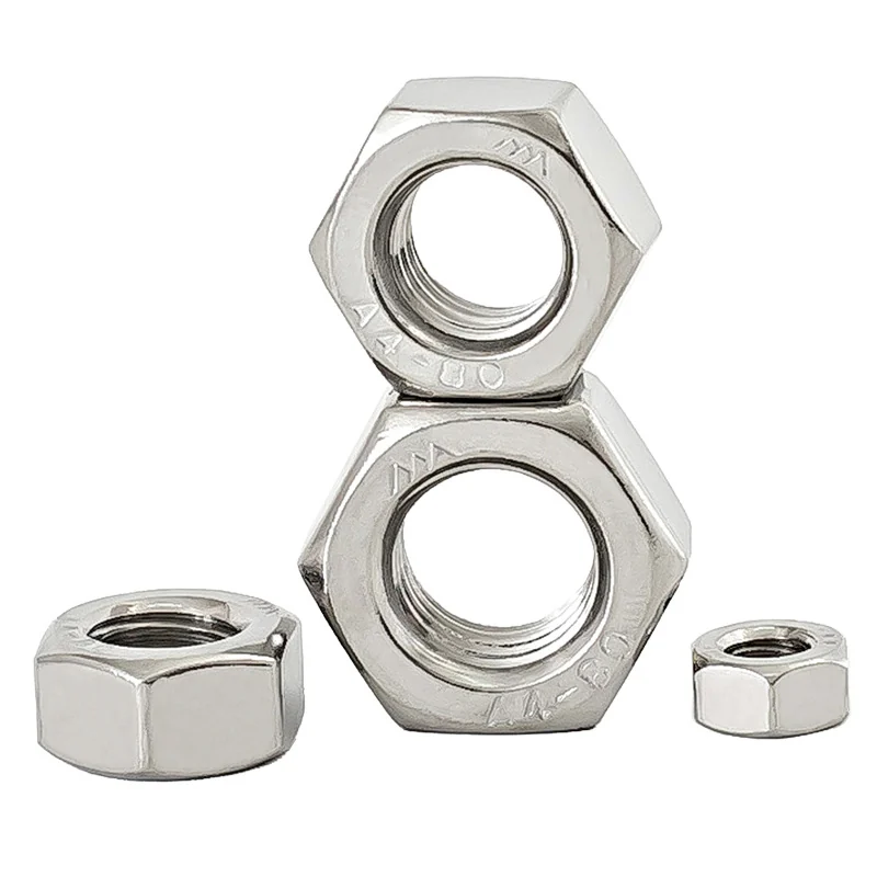 304 Stainless Steel 201 Hex DIN934 Lock Nuts