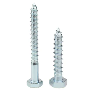 Zinc-Plated Hex Head Wood Hex Self-Tapping Screws DIN571 Carbon Steel Wood Thread Pointed Tip
