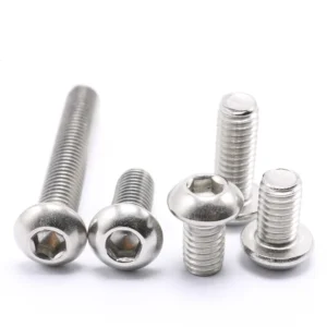 304 Stainless Steel Button Head Hex Socket Screws 7380 Mushroom Head M2-M12