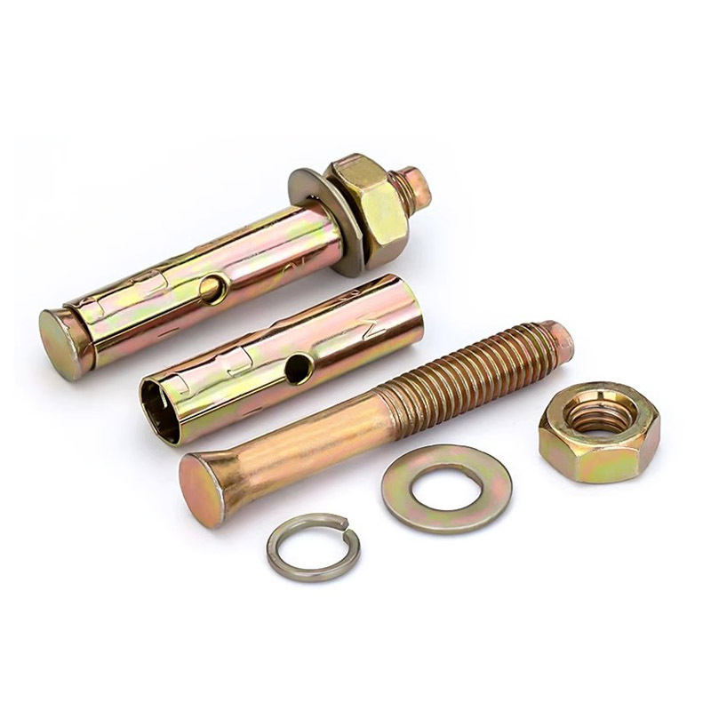Yellow-Zinc-Plated Expansion Anchor Bolts, Extended Lengths, M6/M8/M10/M12