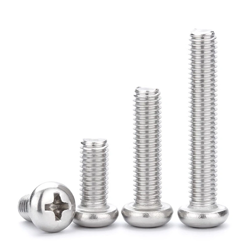 GB818 201 Stainless Steel Phillips Pan Head Machine Screws