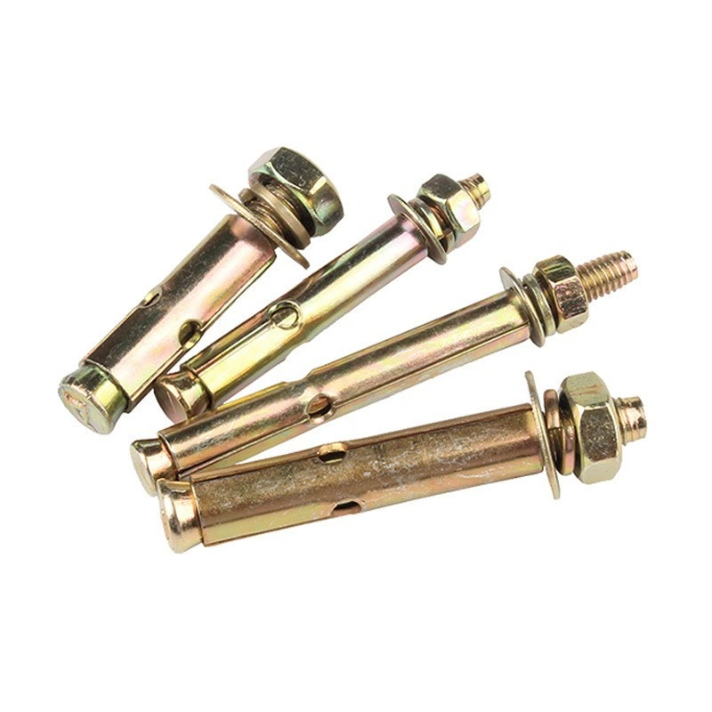 Yellow Zinc-Plated Expansion Anchor Bolts, M6-M24