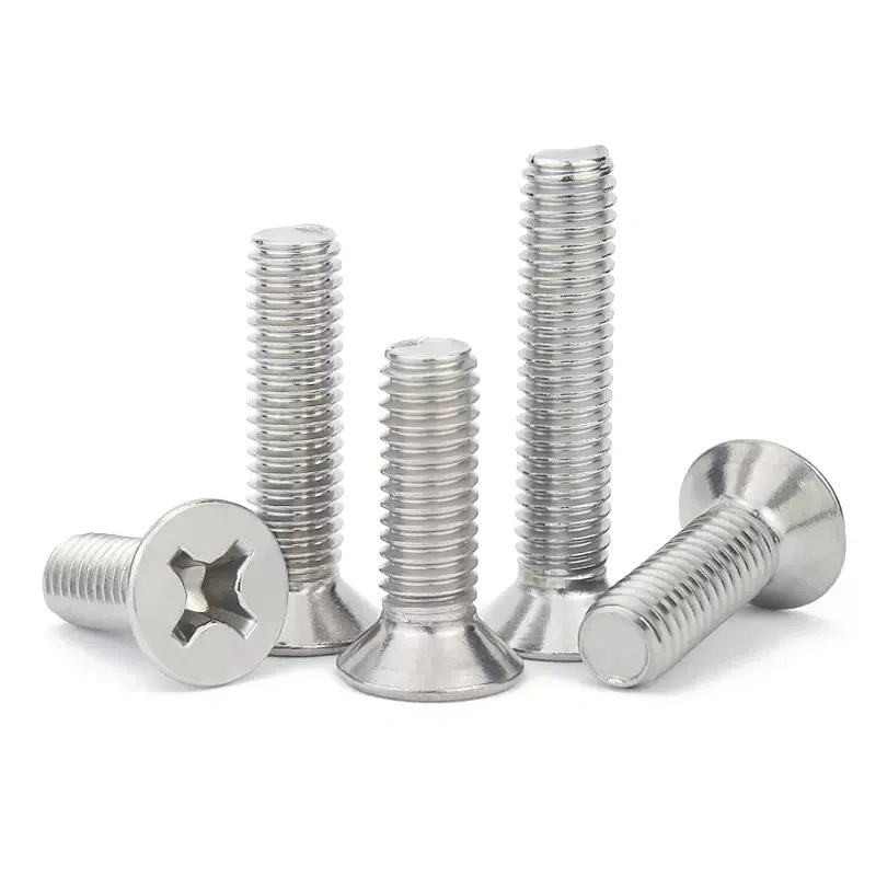GB819 201 Stainless Steel Phillips Countersunk Machine Screws