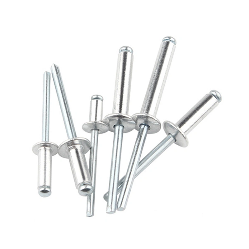 Aluminium Open-End Round Head Blind Rivets, M3.2 / M4 / M5
