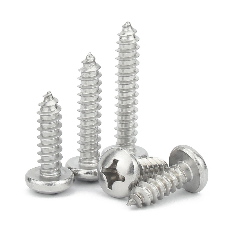 GB/T845 304 Stainless Steel Phillips Pan Head Self-Tapping Screws