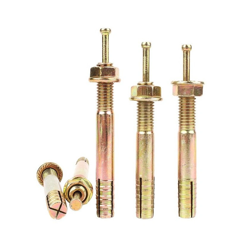 Yellow Zinc-Plated Hammer-Drive Expansion Anchor Bolts