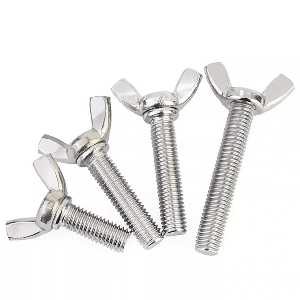 304 Stainless Steel Wing Screws, Butterfly Thumb Bolts