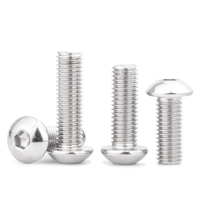 304 Stainless Steel Button Head Hex Socket Screws, Supplier Code IOS7380, M3-M12