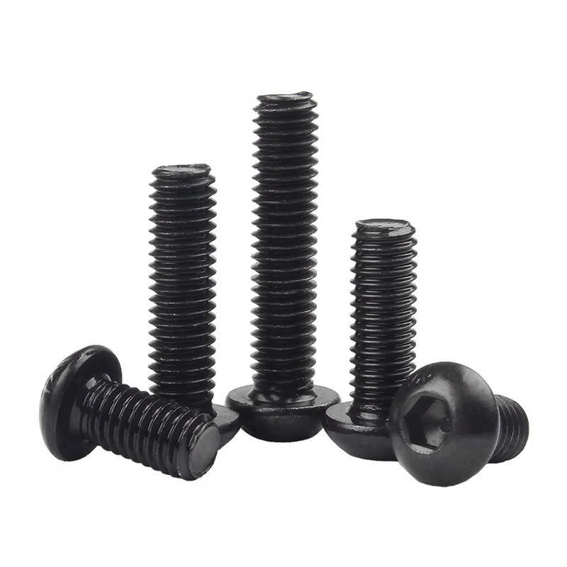 Grade 10.9 Blackened Button Head Hex Socket Screws, ISO7380 / GB70.2