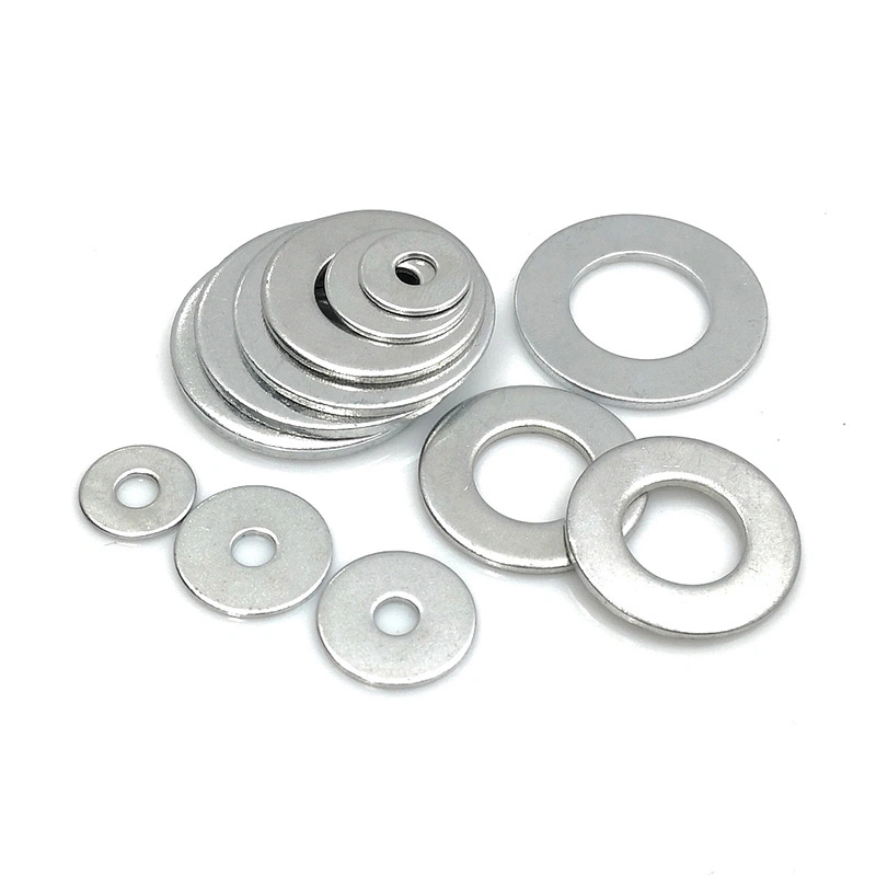 Grade 8 Zinc-Plated Iron Flat Washers, GB97, Large and Thick Options, M3-M30