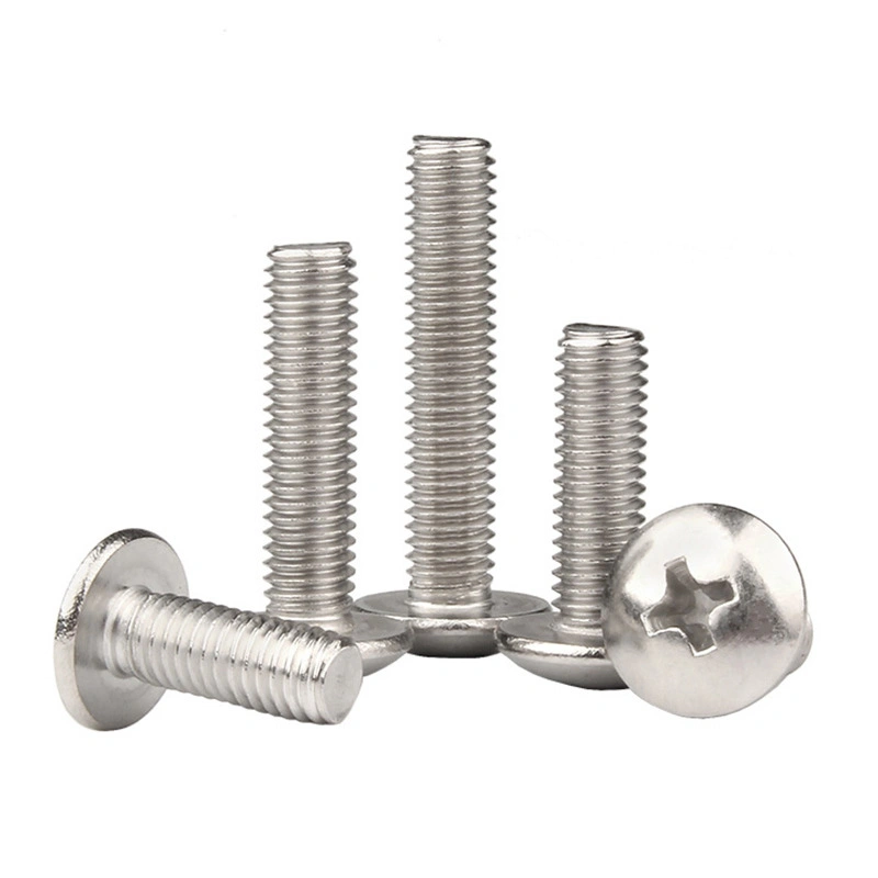 304 Stainless Steel Phillips Truss Head Machine Screws, M2/M2.5/M3/M4/M5/M6/M8