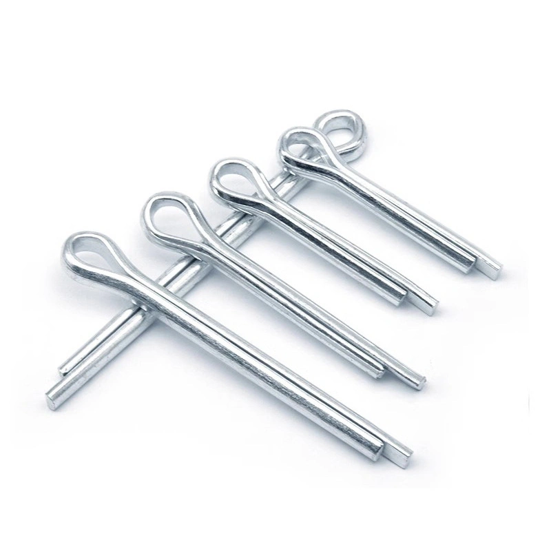 GB91 Zinc-Plated A3 Steel Split Cotter Pins, U-Shaped Retaining Pins