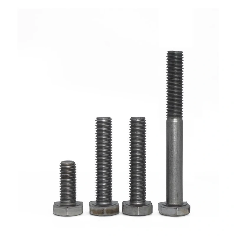 Grade 4.8 Plain-Finish Iron Hex Head Bolts, GB30, M6/M8/M10/M12/M30
