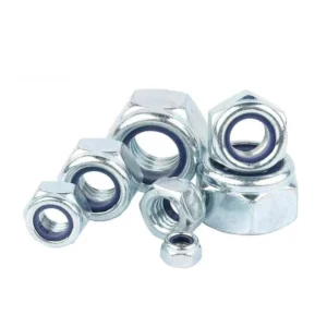 Grade 8.8 Zinc-Plated Nylon-Insert Lock Nuts, DIN985, M6/M8/M10/M12/M16