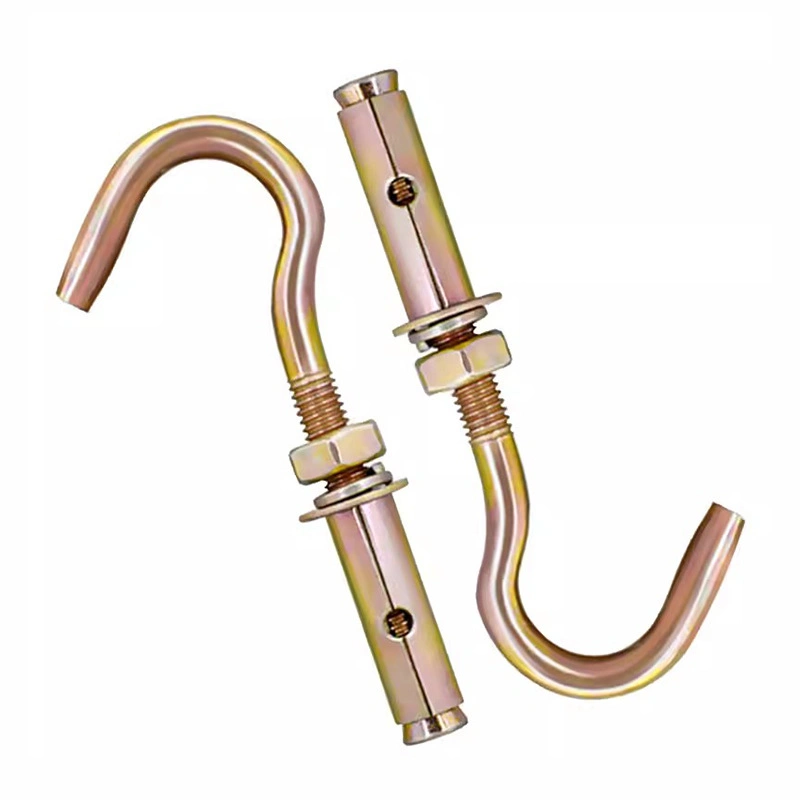 Yellow Zinc-Plated Expansion Hook Bolts for Ceiling Fixing