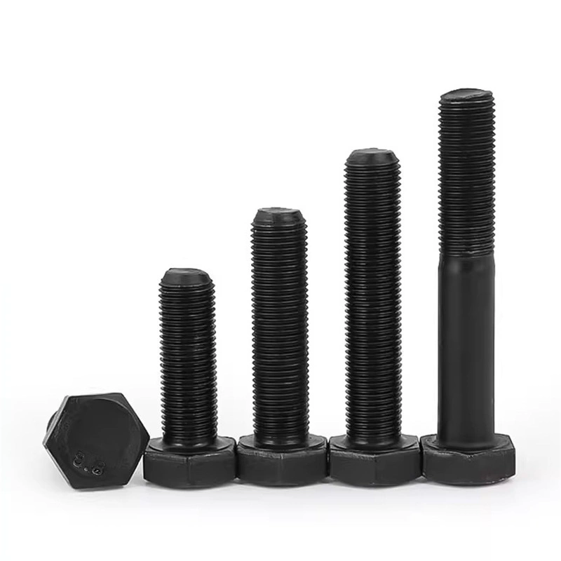 Grade 8.8 Blackened Fine-Thread Hex Head Bolts, M8 / M10 / M12 / M14 / M16 / M20