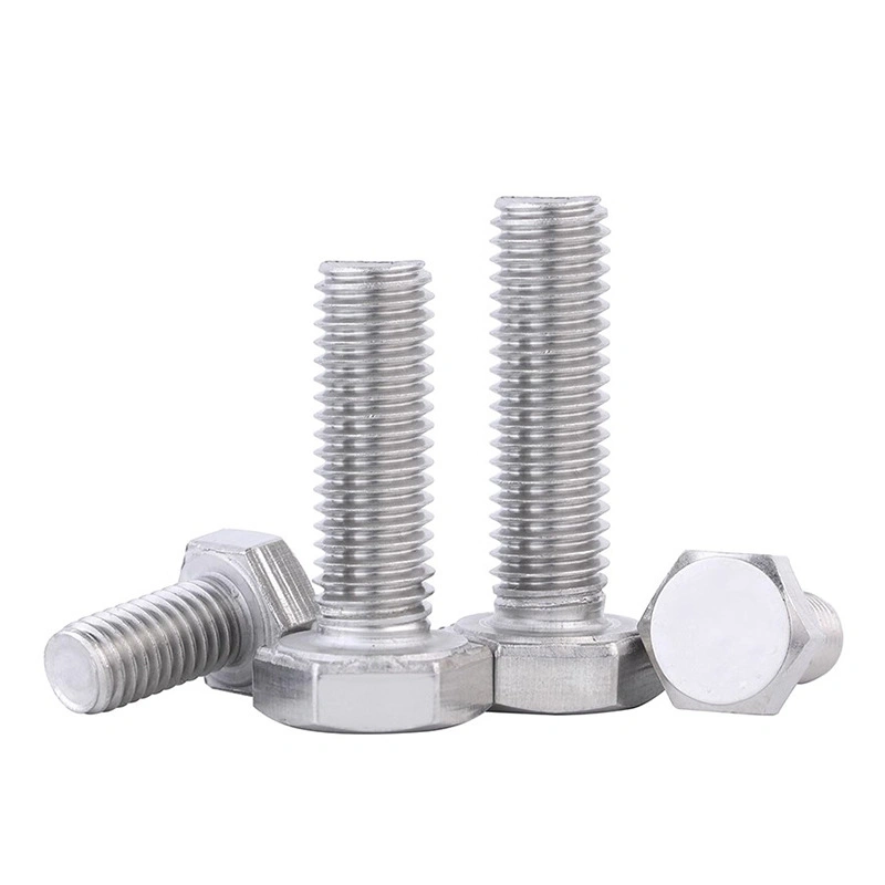 316 Stainless Steel Full-Thread Hex Head Bolts, Extended Lengths, M6 / M8 / M10 / M12 / M16 / M20