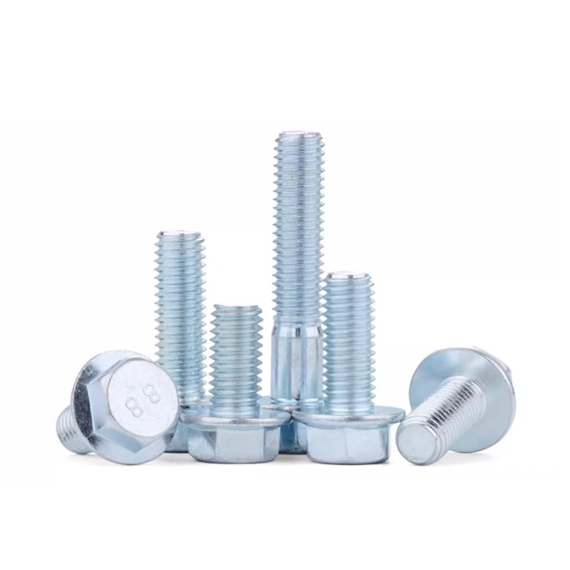 304 Stainless Steel / Zinc-Plated Hex Flange Bolts, GB5787, M5 / M6 / M8 / M12