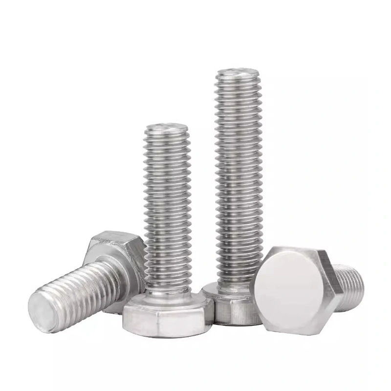 201 Stainless Steel Hex Head Bolts, Full / Partial Thread, M6 / M8 / M10 / M12