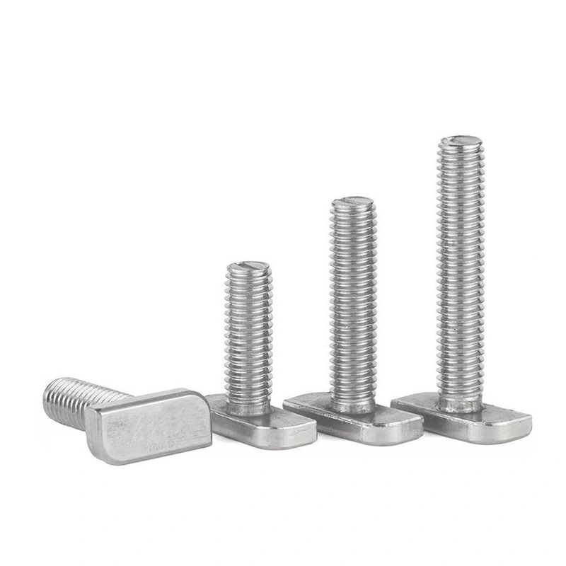 304 Stainless Steel T-Bolts for Aluminium Profiles and Solar Slots, 14.5 / 18 / 23 Heads