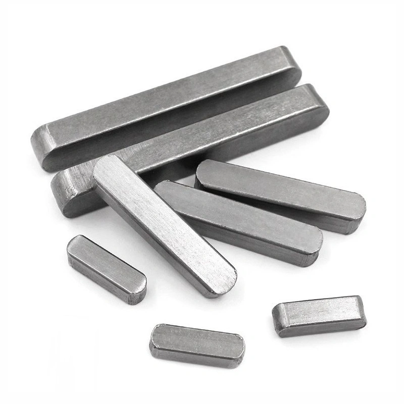 GB1096 Type A Carbon Steel Parallel Keys, Round-End Shaft Keys
