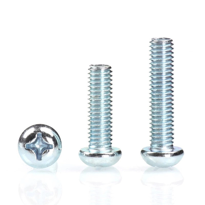 Zinc-Plated Phillips Pan Head Machine Screws, M3 / M4 / M5 / M6 / M8