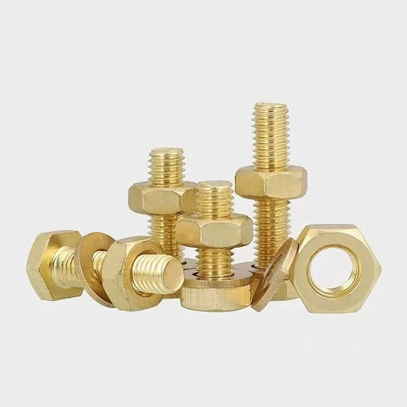Brass Hex Head Bolt and Nut Sets, M4 / M6 / M10 / M16