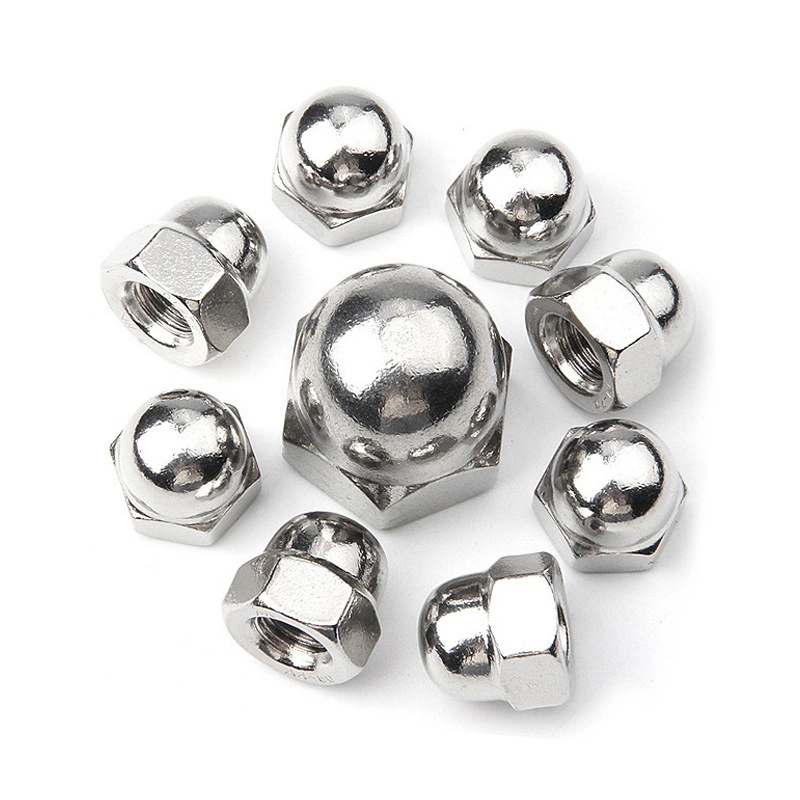 304 / 201 / 316 Stainless Steel Domed Cap Nuts, GB923, M3-M24