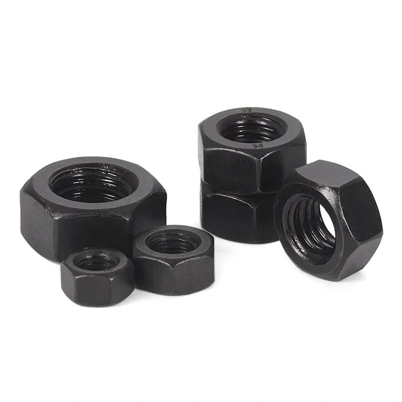 GB6170 Blackened High-Strength Hex Nuts, Supplier Grades8.8 /10.9 /12.9