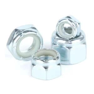 US Grade4.8 Zinc-Plated Hex Nylon-Insert Lock Nuts, UNC / UNF