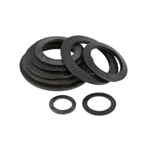 65Mn Steel / 304 Stainless Steel Double-Sided Serrated Lock Washers, DIN9250