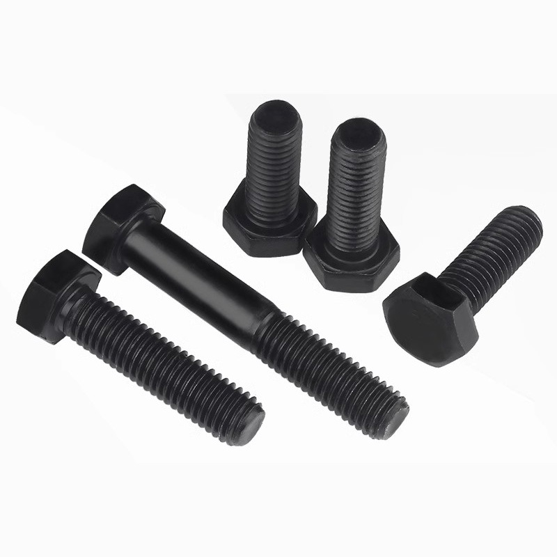 Grade 8.8 Blackened Hex Head Bolts, Extended Lengths and Left-Hand Options, M6/M8/M10/M12/M36