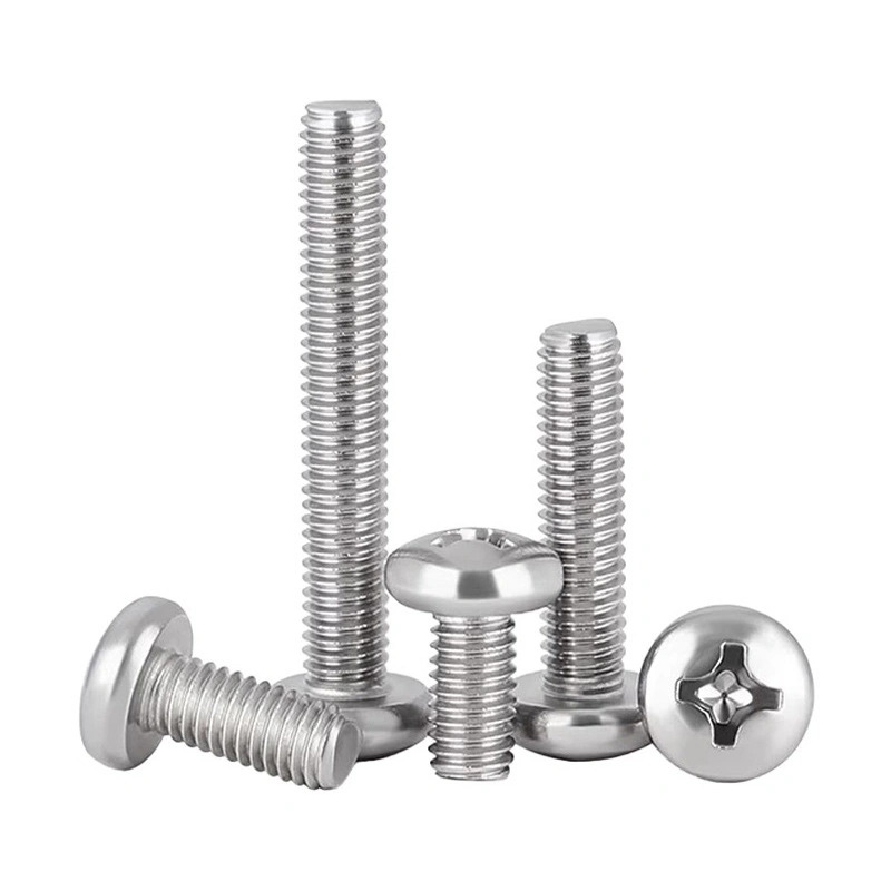 GB818 201 Stainless Steel Phillips Pan Head Machine Screws