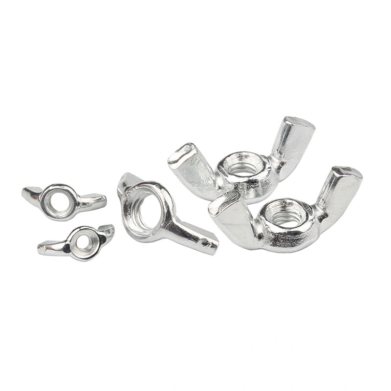 Wing Nuts, Zinc-Plated Grade 4.8 Carbon Steel / 304 / 201 Stainless Steel