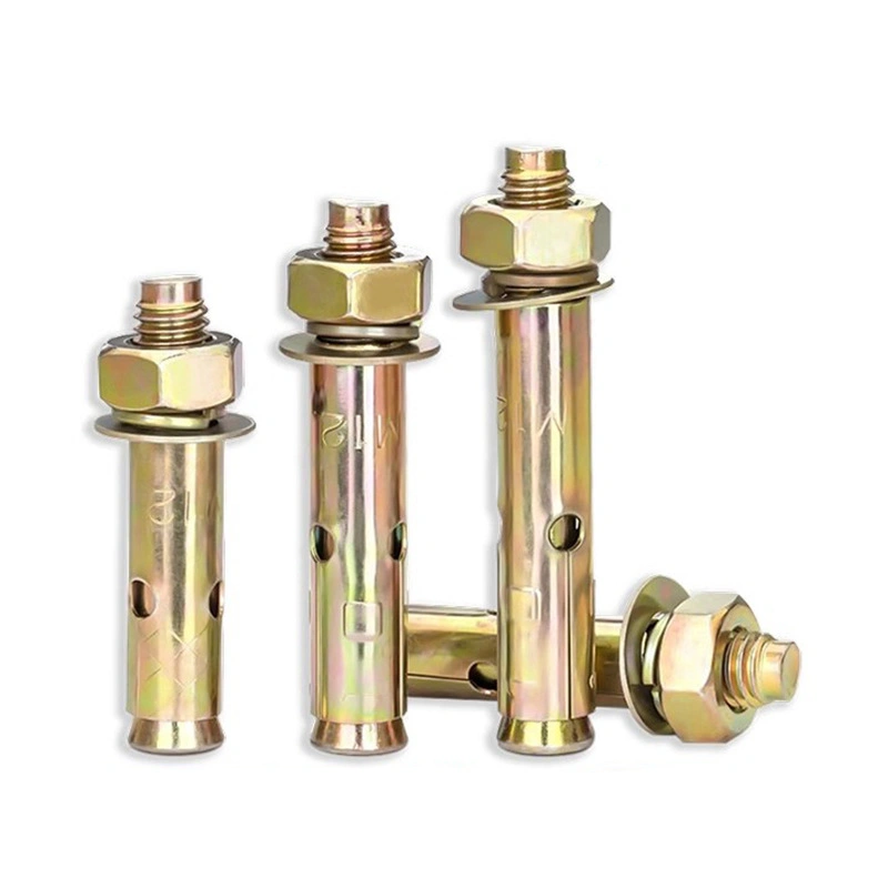 Yellow Zinc-Plated Expansion Anchor Bolts, M6-M24