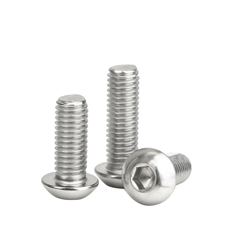 304 Stainless Steel Button Head Hex Socket Screws, Supplier Code IOS7380, M3-M12