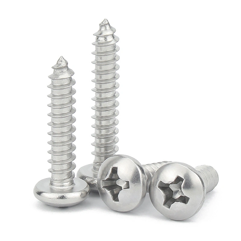 GB/T845 304 Stainless Steel Phillips Pan Head Self-Tapping Screws