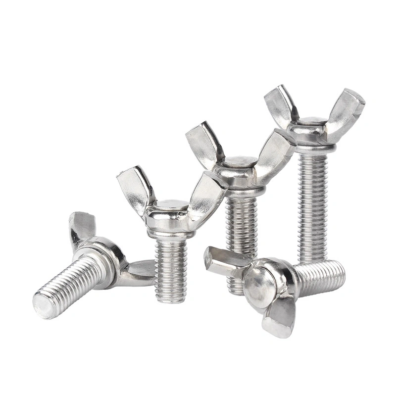 304 Stainless Steel Wing Screws, Butterfly Thumb Bolts