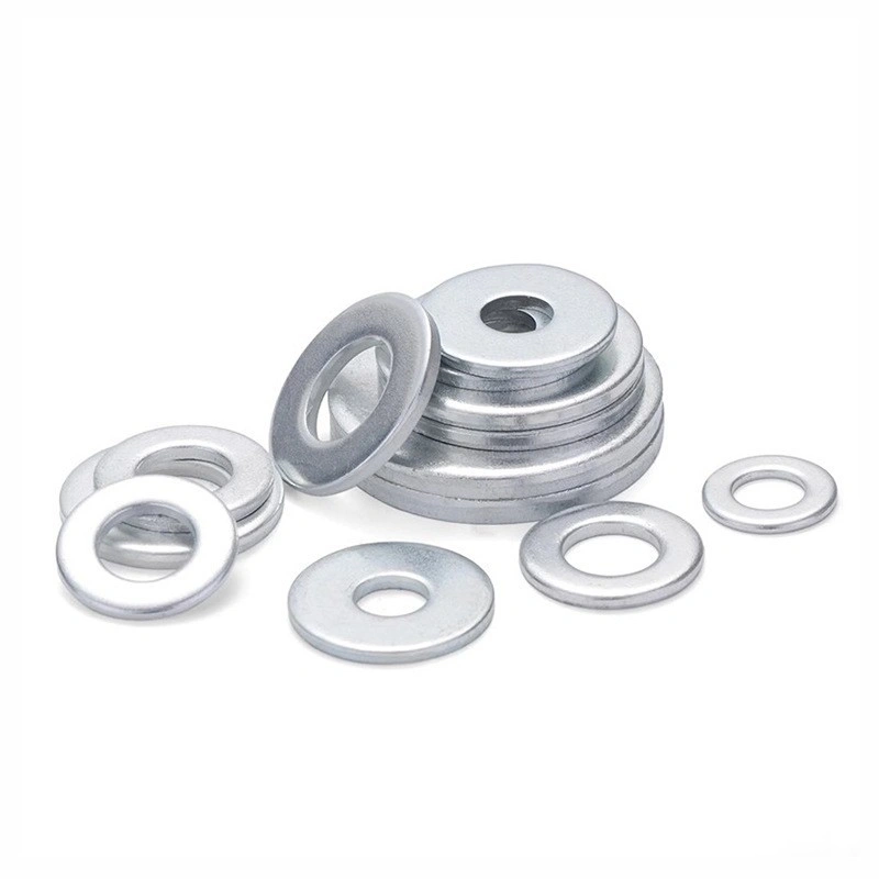 Grade 8 Zinc-Plated Iron Flat Washers, GB97, Large and Thick Options, M3-M30