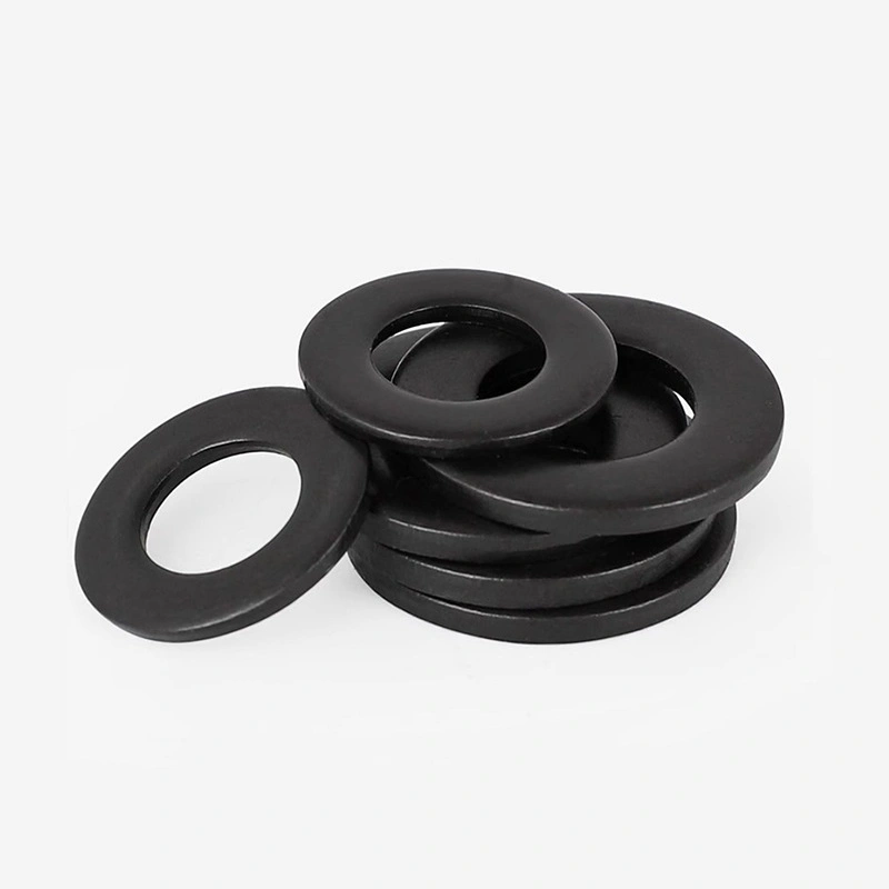 Grade 8.8 Blackened High-Strength Iron Flat Washers, M8/M12/M16