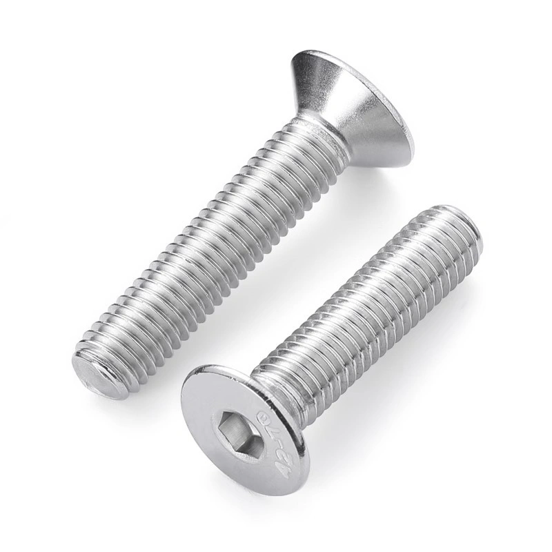 304 Stainless Steel Countersunk Hex Socket Screws, DIN7991, M3-M16