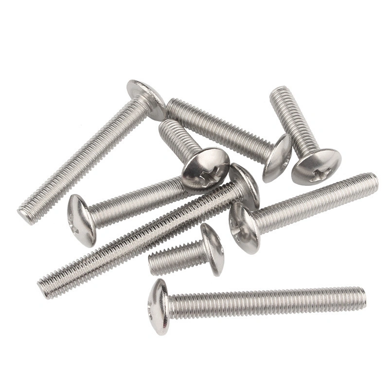 304 Stainless Steel Phillips Truss Head Machine Screws, M2/M2.5/M3/M4/M5/M6/M8