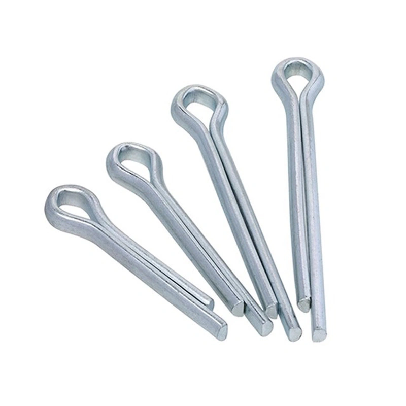 GB91 Zinc-Plated A3 Steel Split Cotter Pins, U-Shaped Retaining Pins