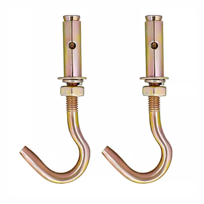 Yellow Zinc-Plated Expansion Hook Bolts for Ceiling Fixing