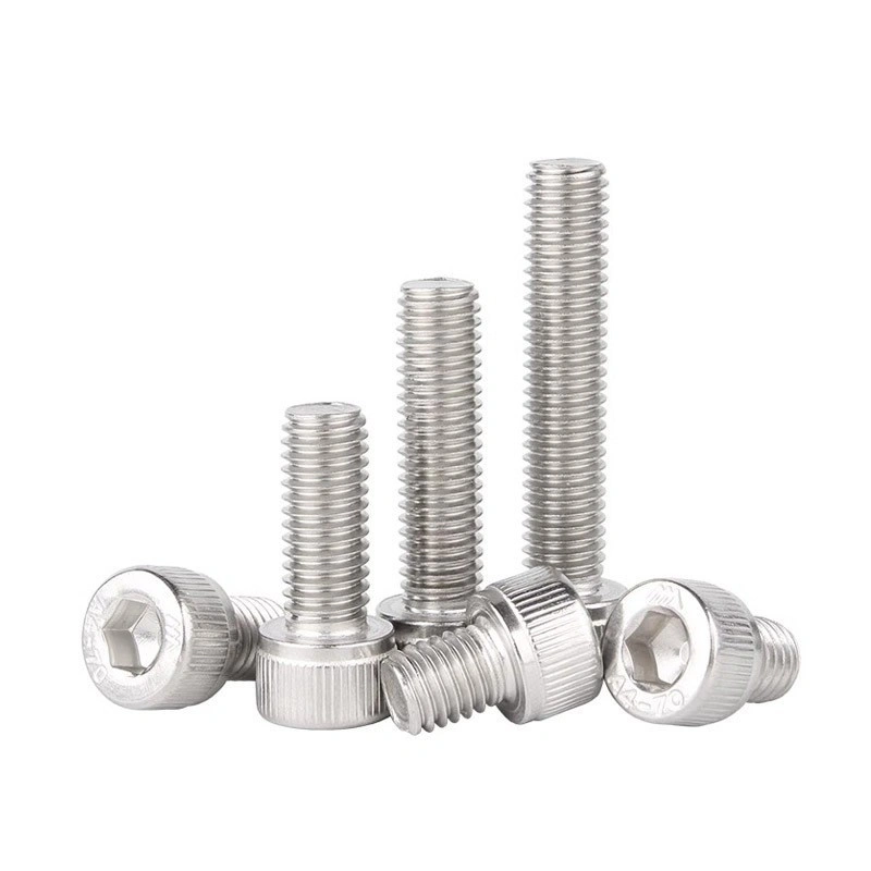 316 Stainless Steel Knurled Socket Head Cap Screws, DIN912, M4 / M6 / M8