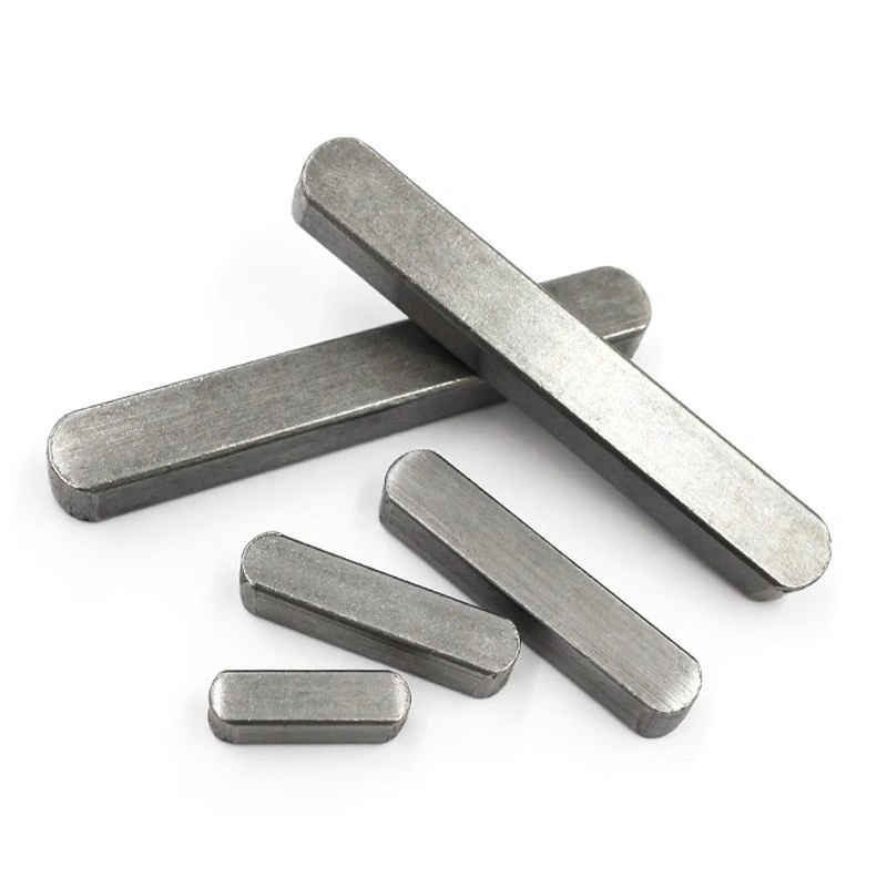 GB1096 Type A Carbon Steel Parallel Keys, Round-End Shaft Keys