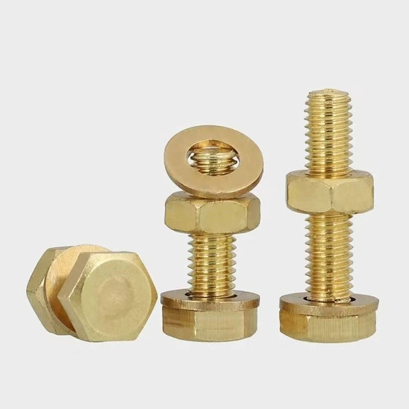 Brass Hex Head Bolt and Nut Sets, M4 / M6 / M10 / M16