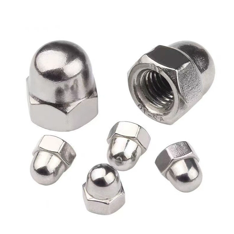 304 / 201 / 316 Stainless Steel Domed Cap Nuts, GB923, M3-M24